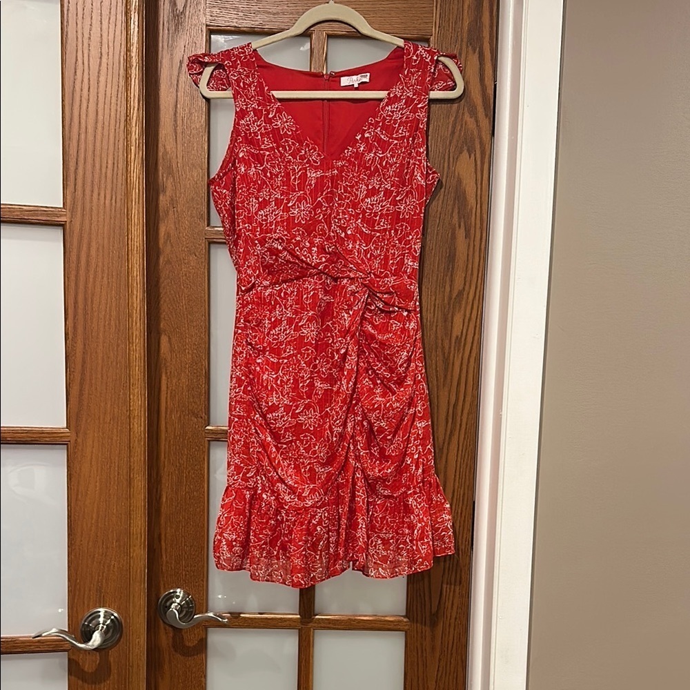 Parker Scarlet Floral Mini Dress​​​